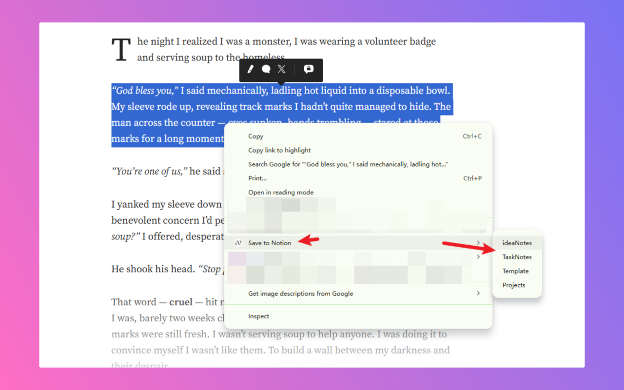 Extension screenshot